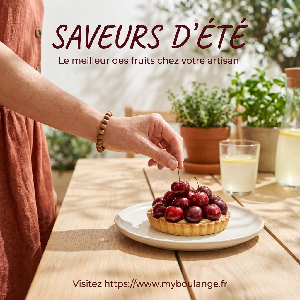 Tarte aux cerises : découvrez les meilleures pépites estivales chez votre artisan boulanger 1