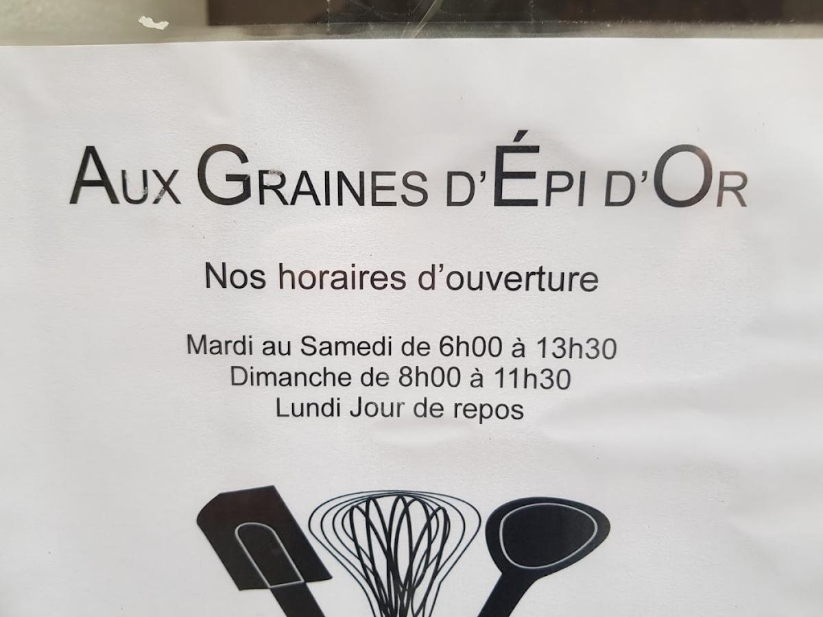 Aux graines d'épi d'or